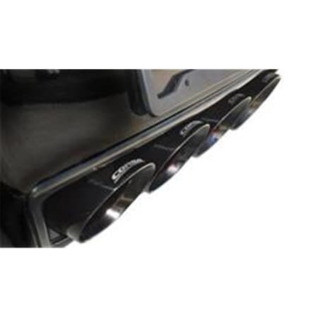 Corsa Exhaust Extreme Corvett Axle-Back Exhaust System with Quad Rear Exit, Black 14766BLK